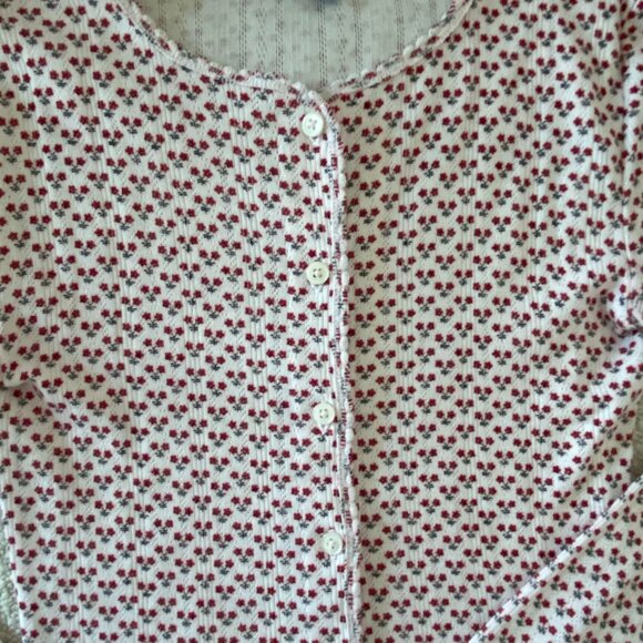 J.Crew pointelle cardigan in ditsy floral size XXS - Picture 3 of 8